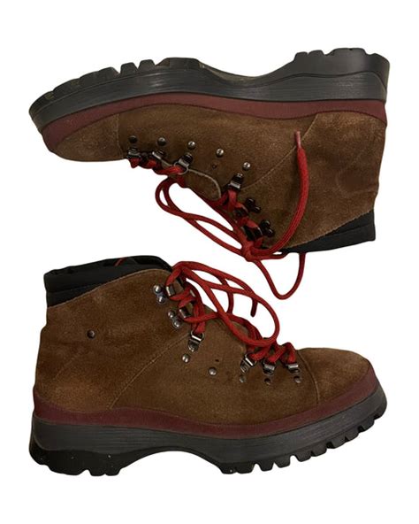 prada suede hiking boots|Prada high heel boots.